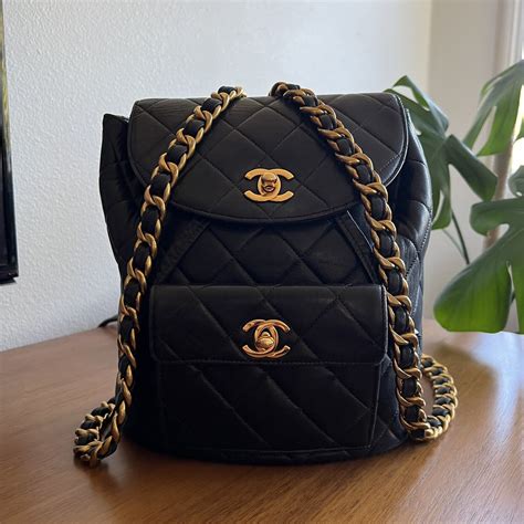 chanel backpack vintage price|pictures of old chanel purses.